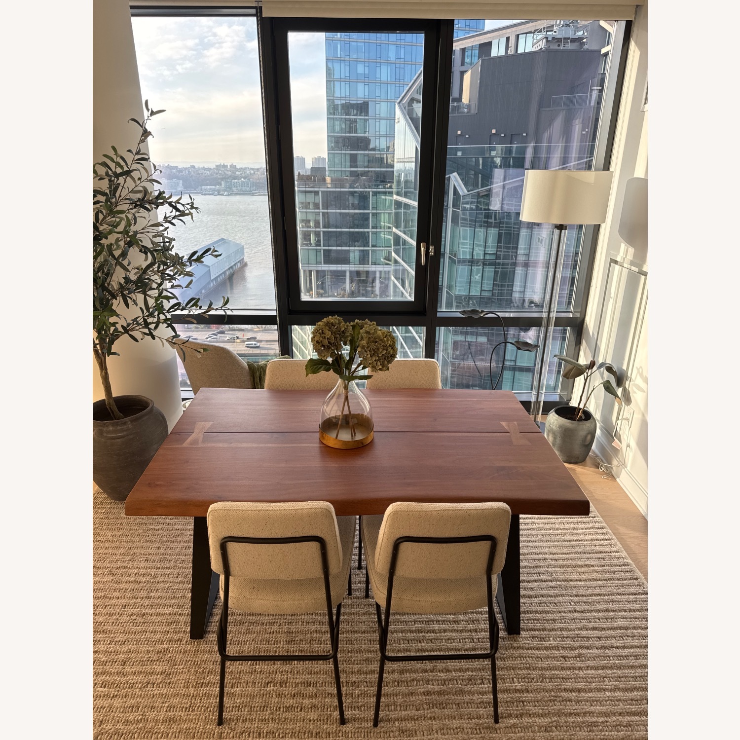 Crate & Barrel Yukon Live Edge Wood Dining Table - image-5