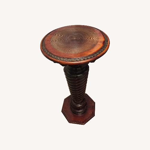 Used Antique Twist Wood Pedestal Stand for sale on AptDeco