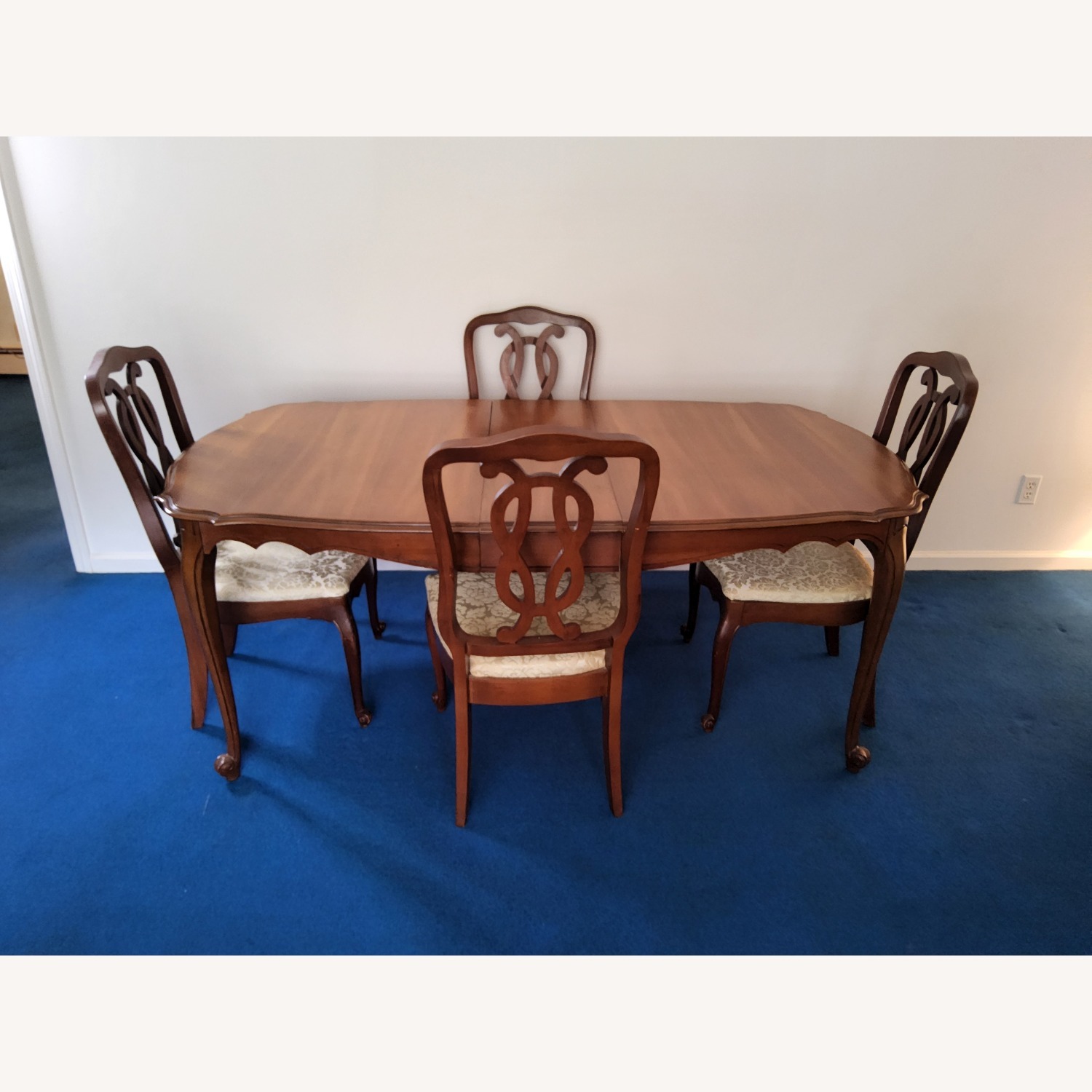 Lenoir Vintage/Antique Dark Brown Wood Dining Set - image-4