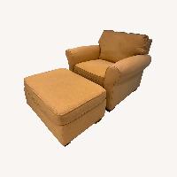 Rooms To Go Yellow Fabric Armchair