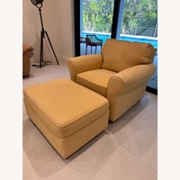 Rooms To Go Yellow Fabric Armchair