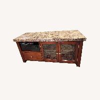 Bob's Discount Furniture Dark Brown TV Console