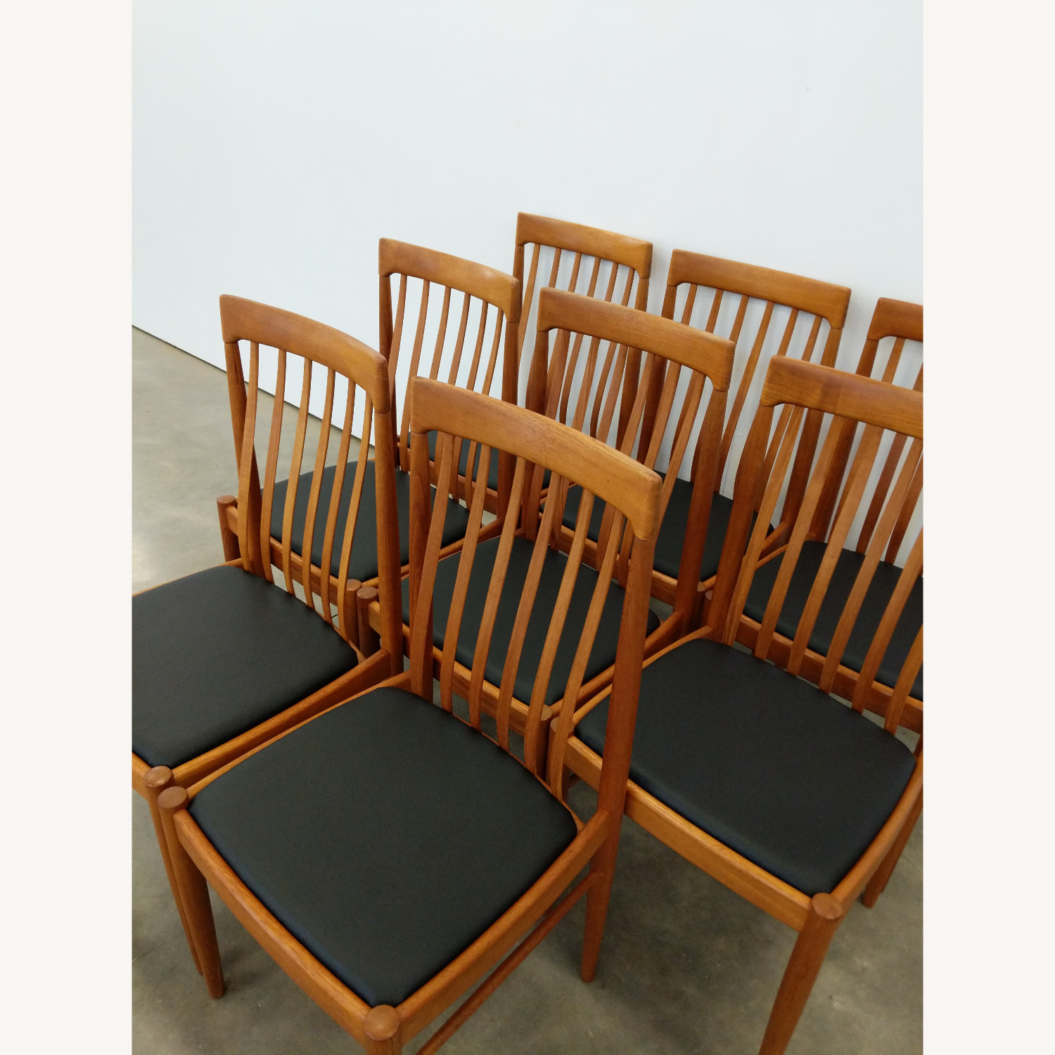 8 Vintage Danish Modern Dining Chairs by Bramin - image-7