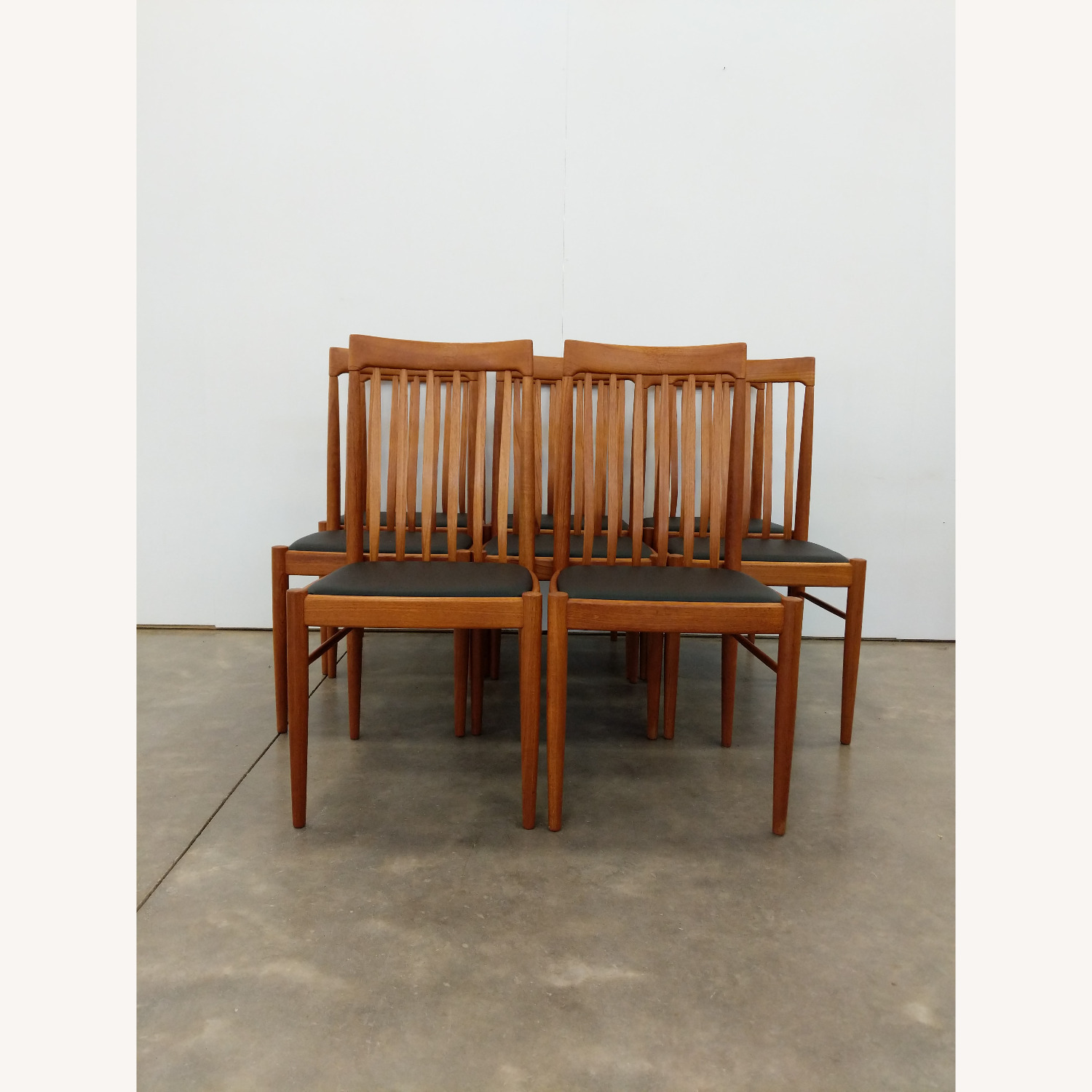 8 Vintage Danish Modern Dining Chairs by Bramin - image-5