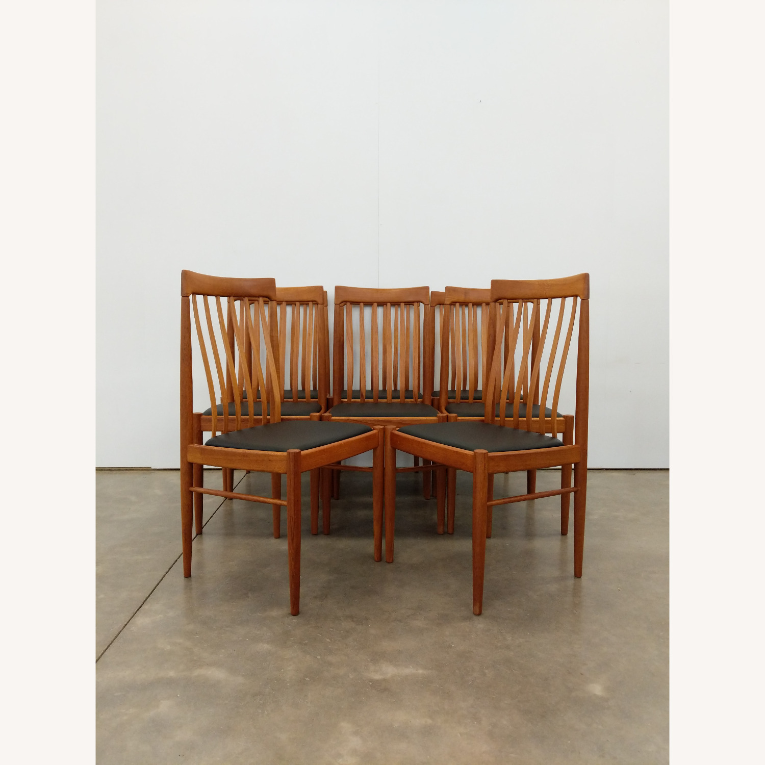 8 Vintage Danish Modern Dining Chairs by Bramin - image-1
