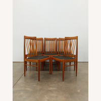 8 Vintage Danish Modern Dining Chairs by Bramin