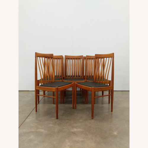 Used 8 Vintage Danish Modern Dining Chairs by Bramin for sale on AptDeco