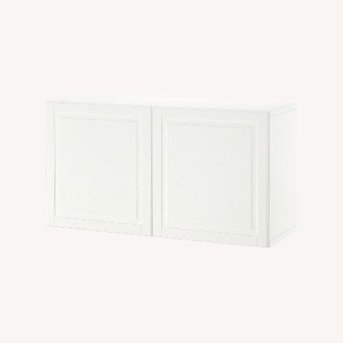 Used IKEA Besta White Wood Media Storage and Cabinet for sale on AptDeco