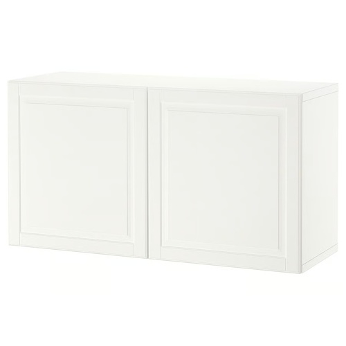 Used IKEA Besta White Wood Media Storage and Cabinet for sale on AptDeco