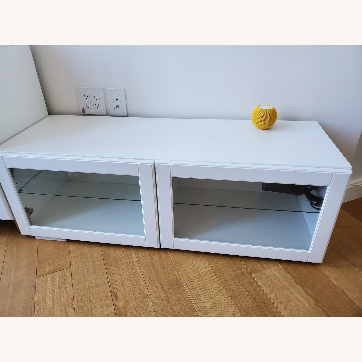 IKEA Besta White Wood Media Storage and Cabinet - image-3