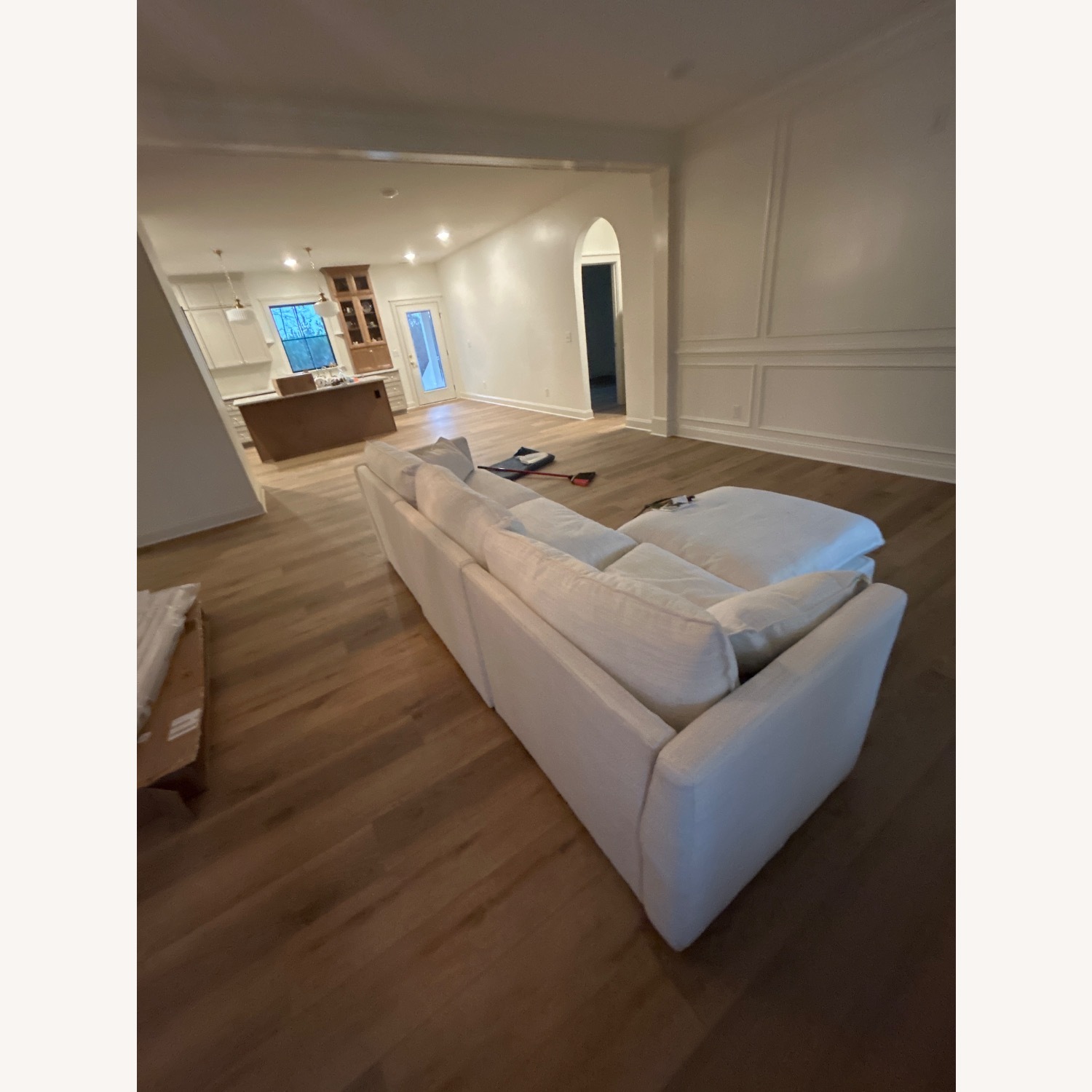 Chita Living Cream Fabric 3+ Piece Sectional - image-4