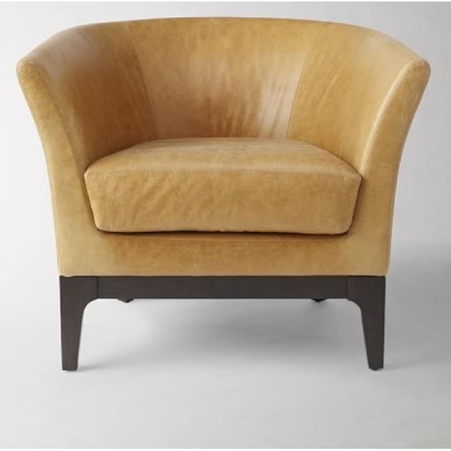 Used West Elm Tulip Leather Chair for sale on AptDeco
