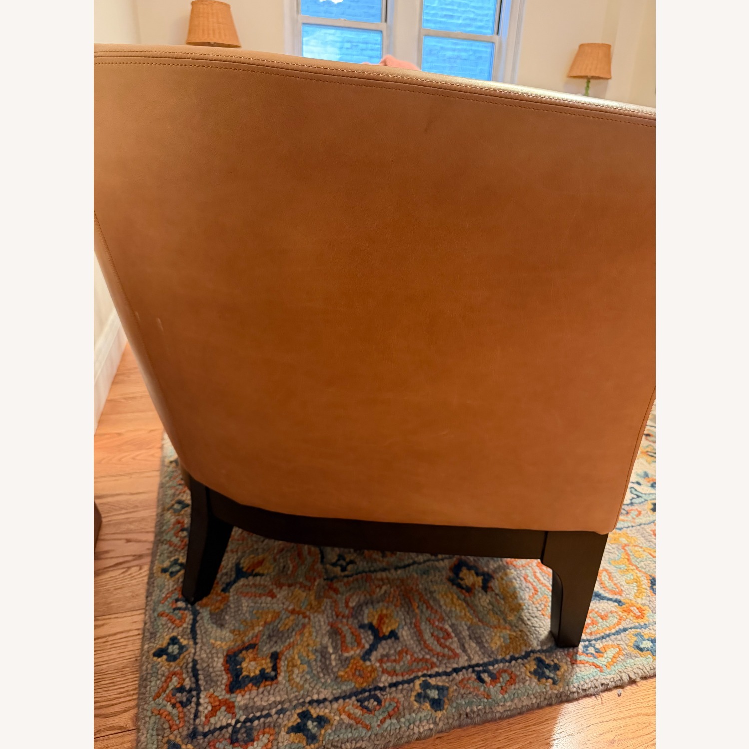 West Elm Tulip Leather Chair - image-2