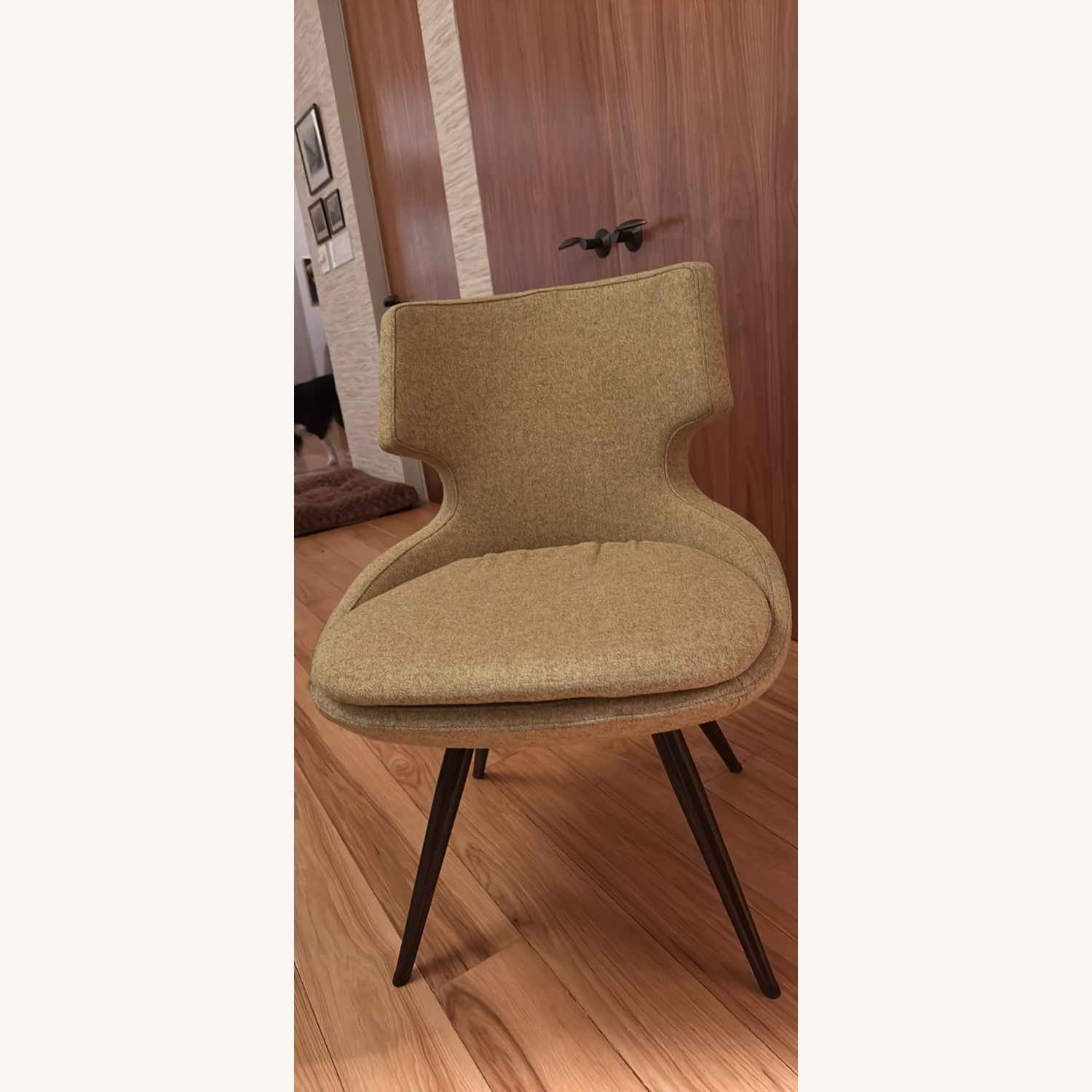 SohoConcept Green Gold Fabric Dining Chairs - image-2