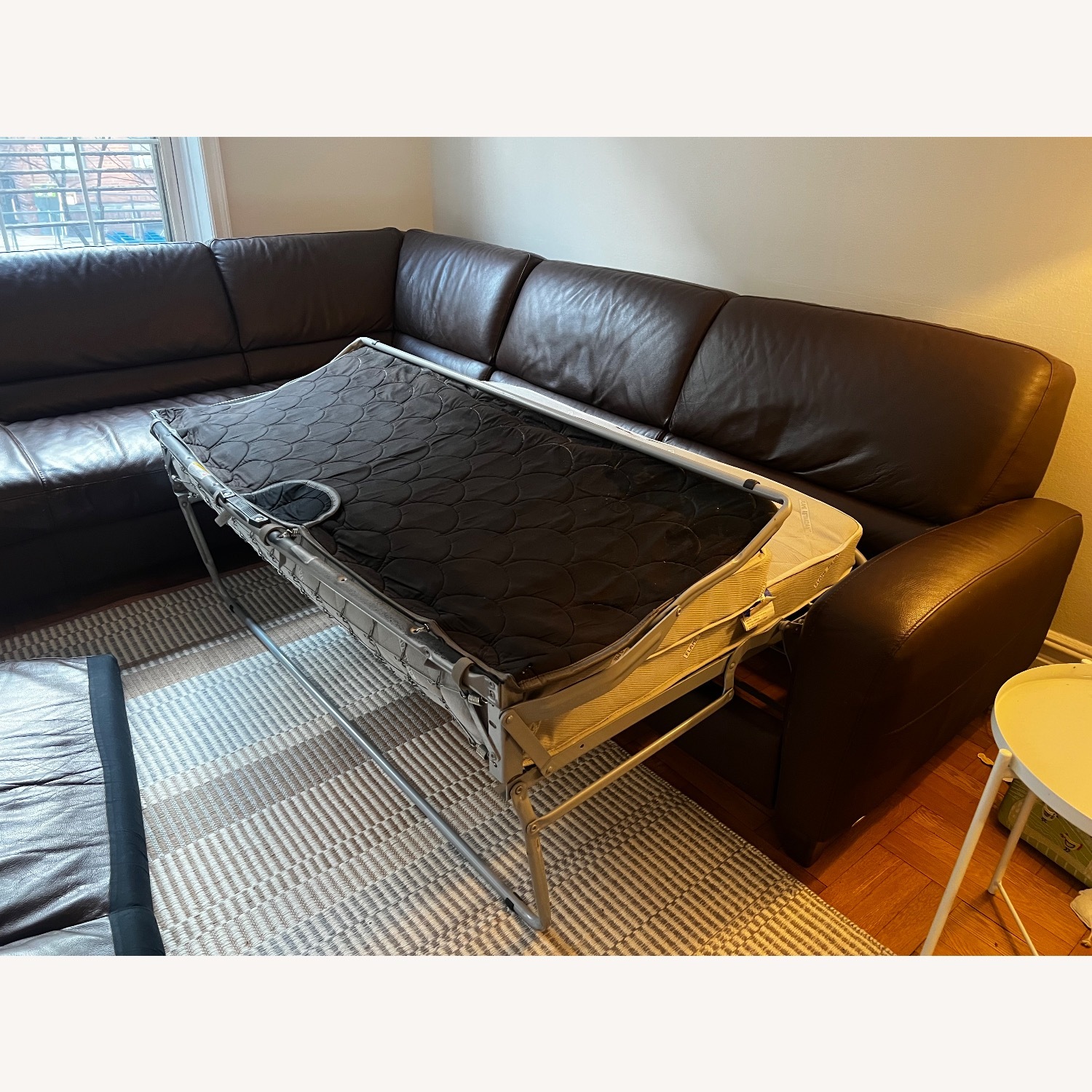 Italsofa Dark Brown Leather 2 Piece Sectional - image-8