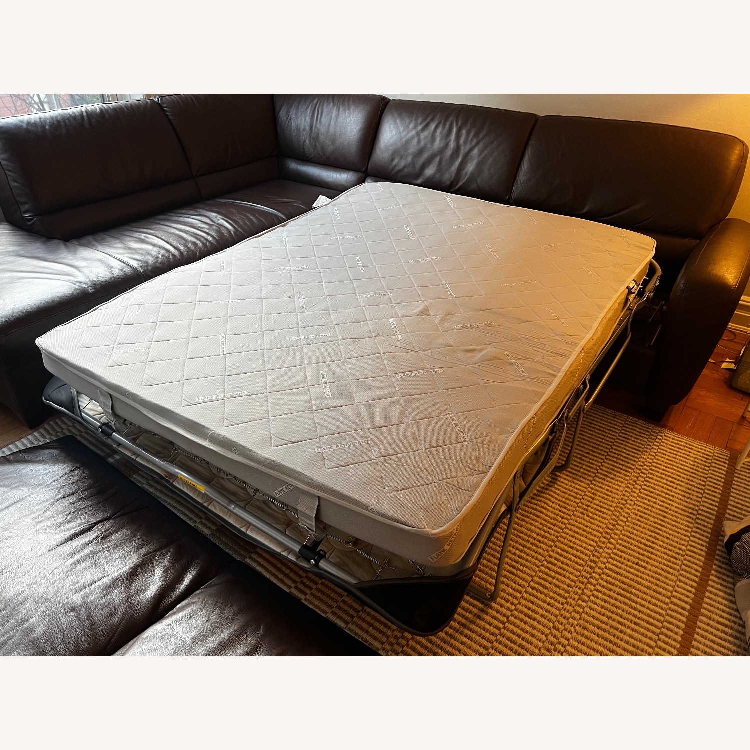 Italsofa Dark Brown Leather 2 Piece Sectional - image-11