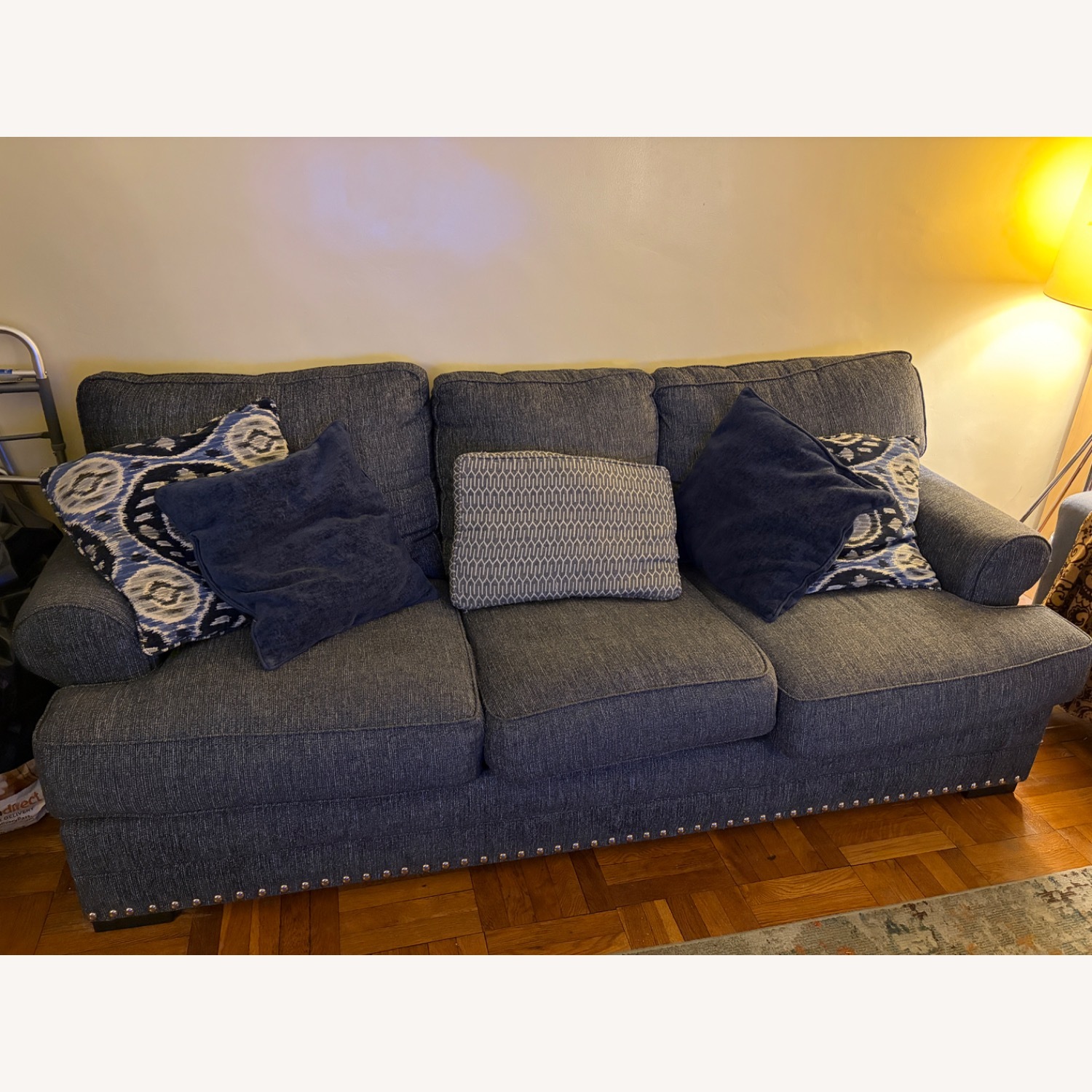 Bob's Discount Furniture Montana Blue 3+ Seater Sofa - image-2