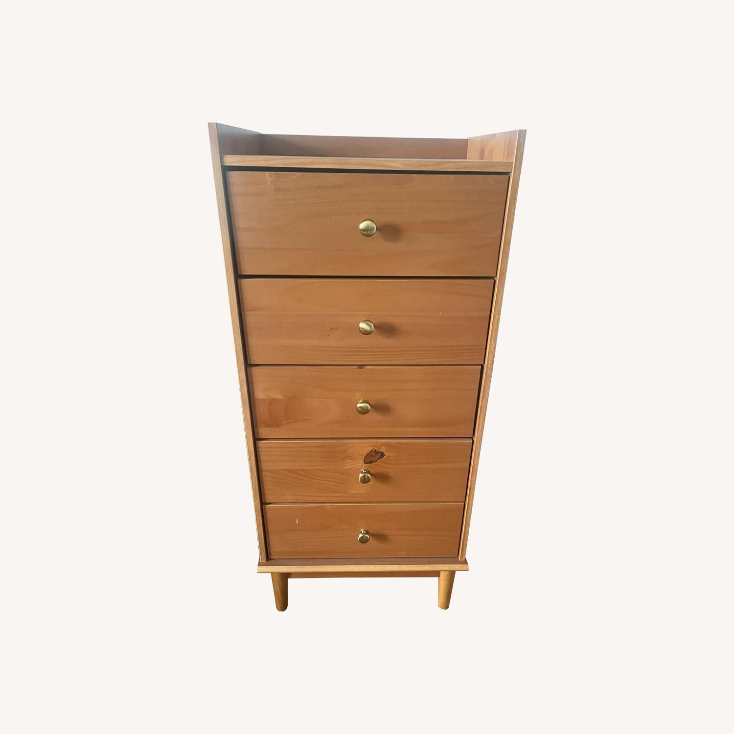 Wayfair Wade Logan Light Brown Wood Dresser - image-0