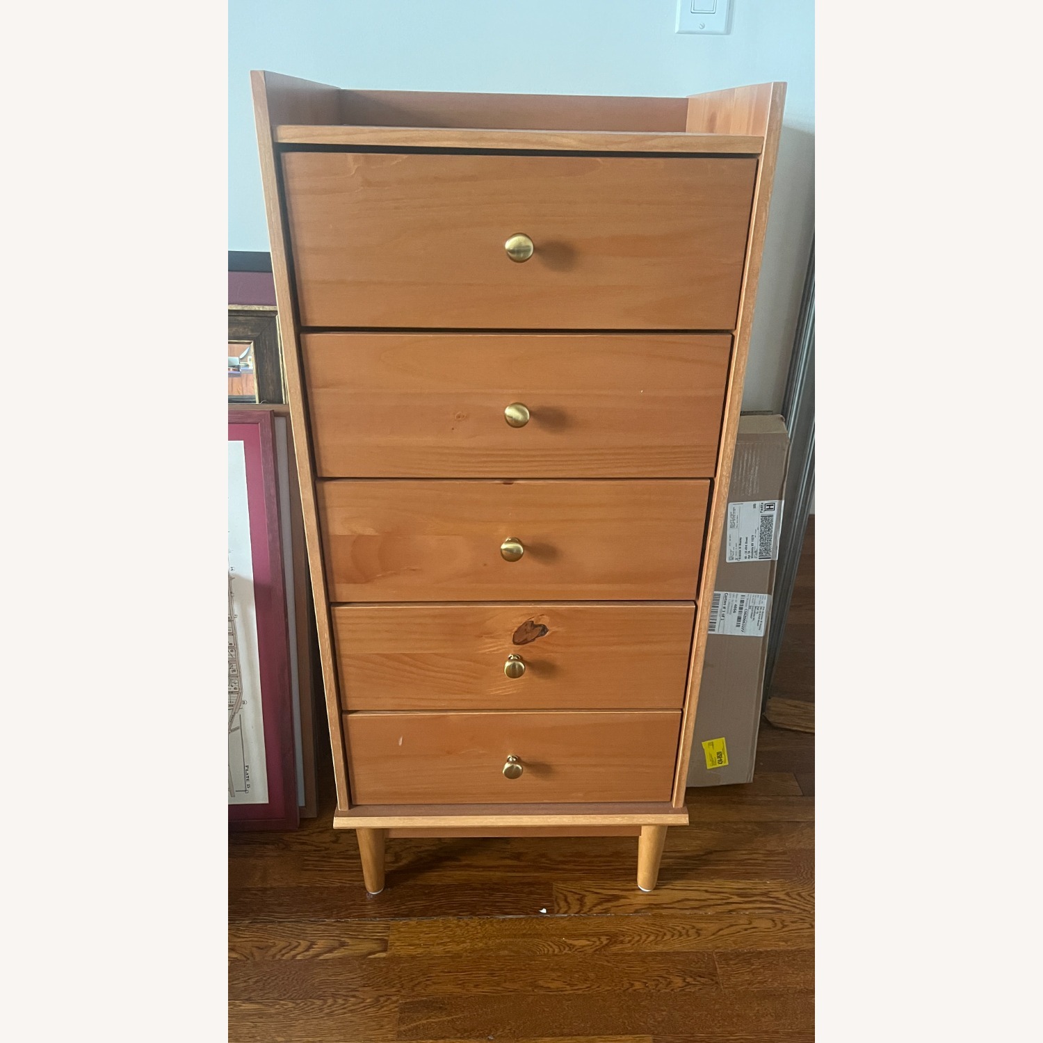 Wayfair Wade Logan Light Brown Wood Dresser - image-1