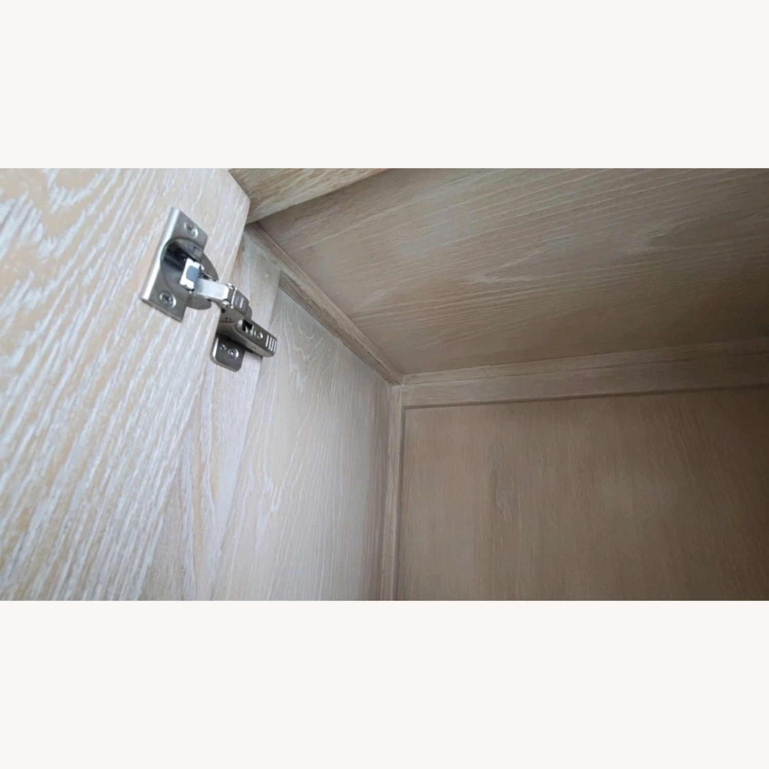 Restoration Hardware Whitewashed Oak French Contemporary Cabinet - image-9