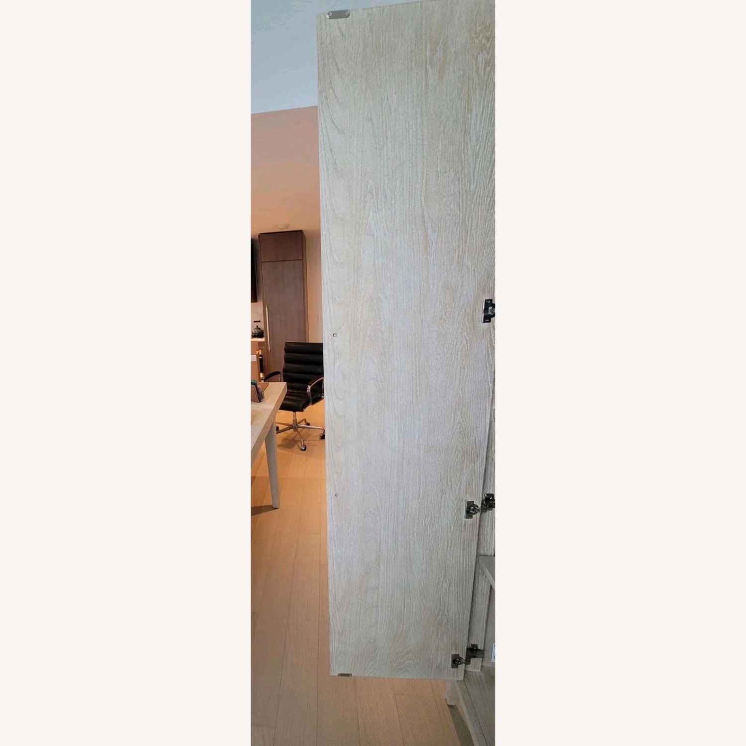 Restoration Hardware Whitewashed Oak French Contemporary Cabinet - image-8