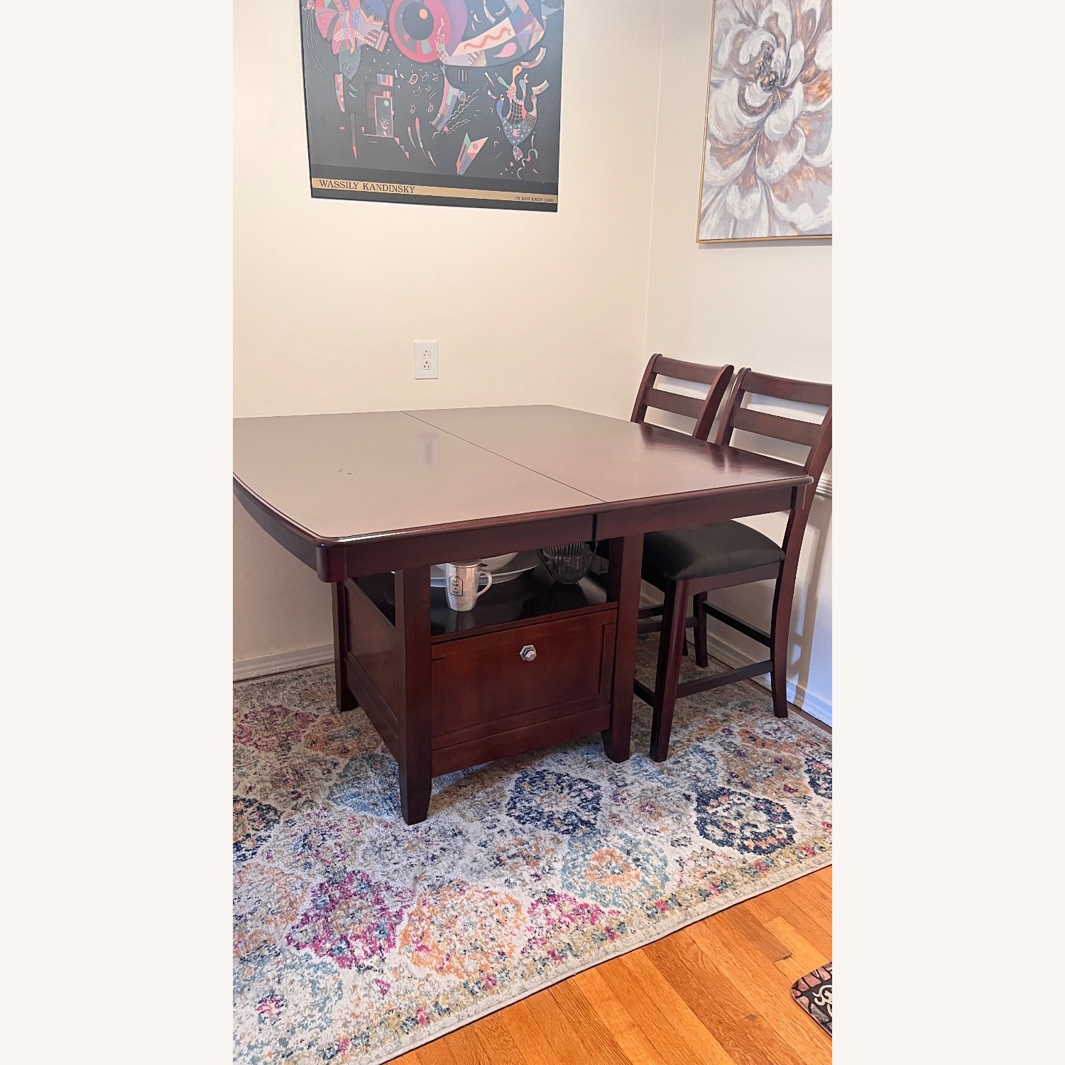 Bob's Discount Furniture Dark Brown Dining Set - image-2