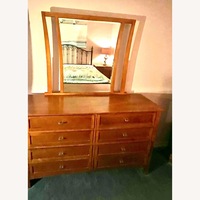 Bob's Discount Furniture Light Brown Wood Dresser