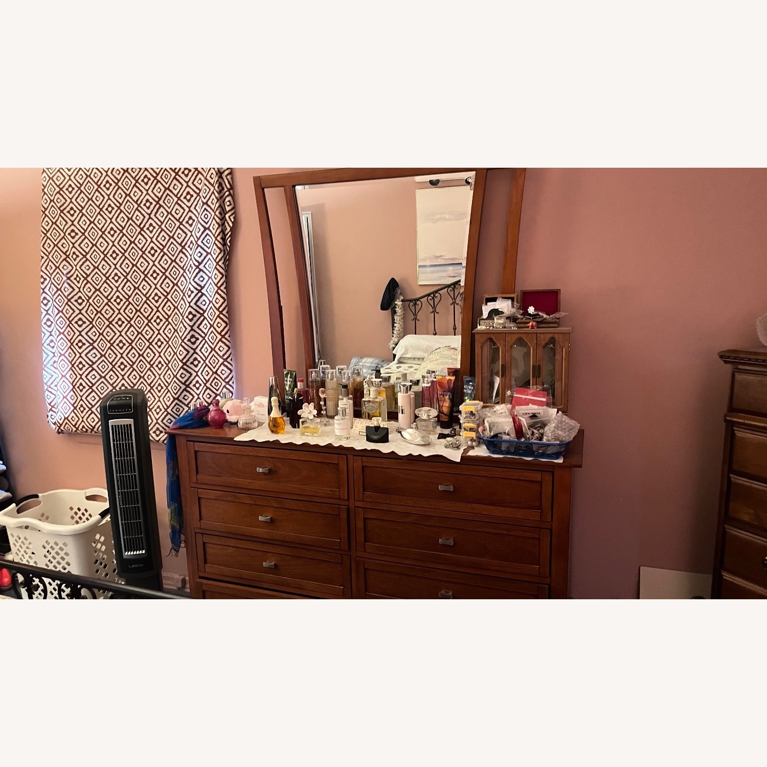 Bob's Discount Furniture Light Brown Wood Dresser - image-2