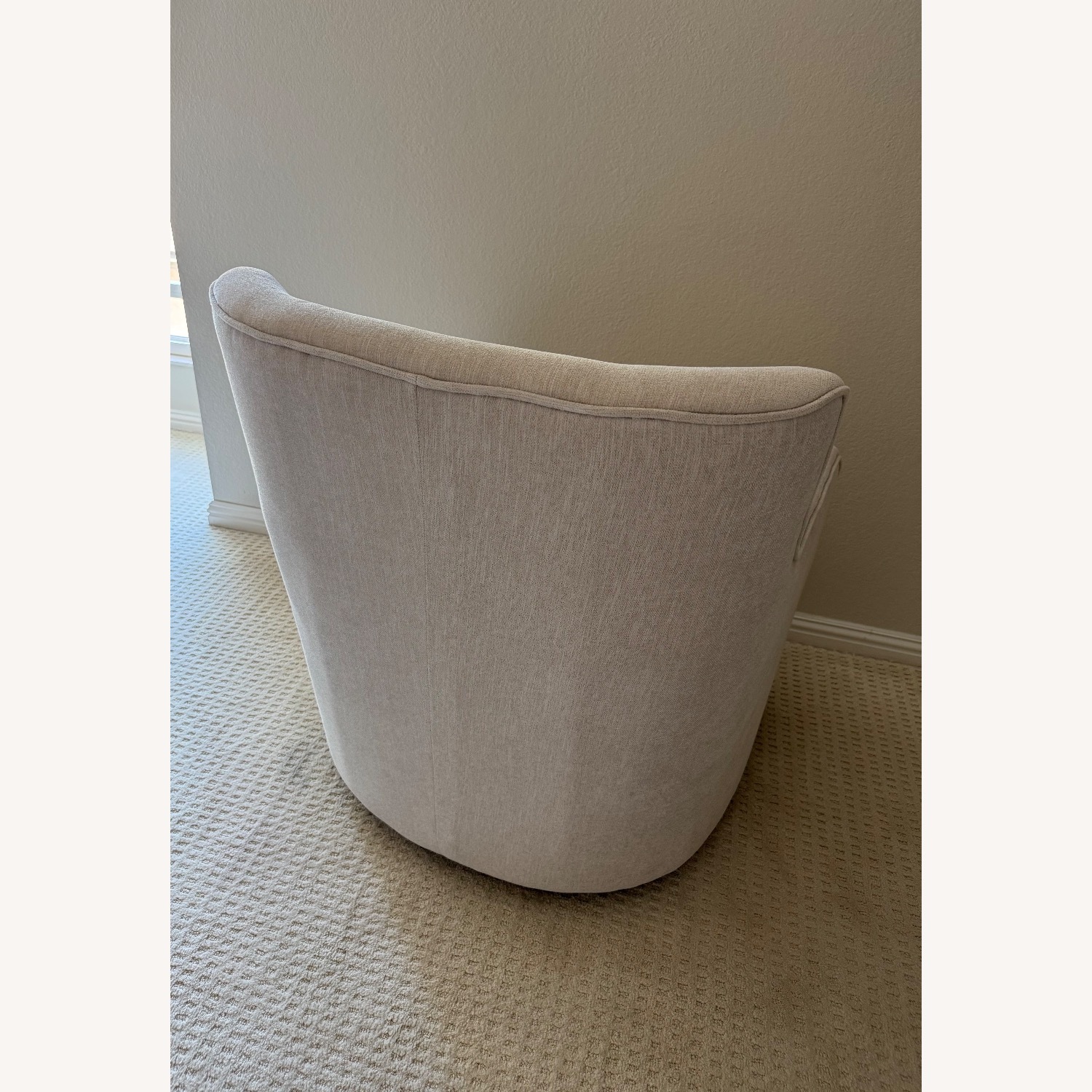 Living Spaces Fabric Swivel Glider Nursing Chair - image-2