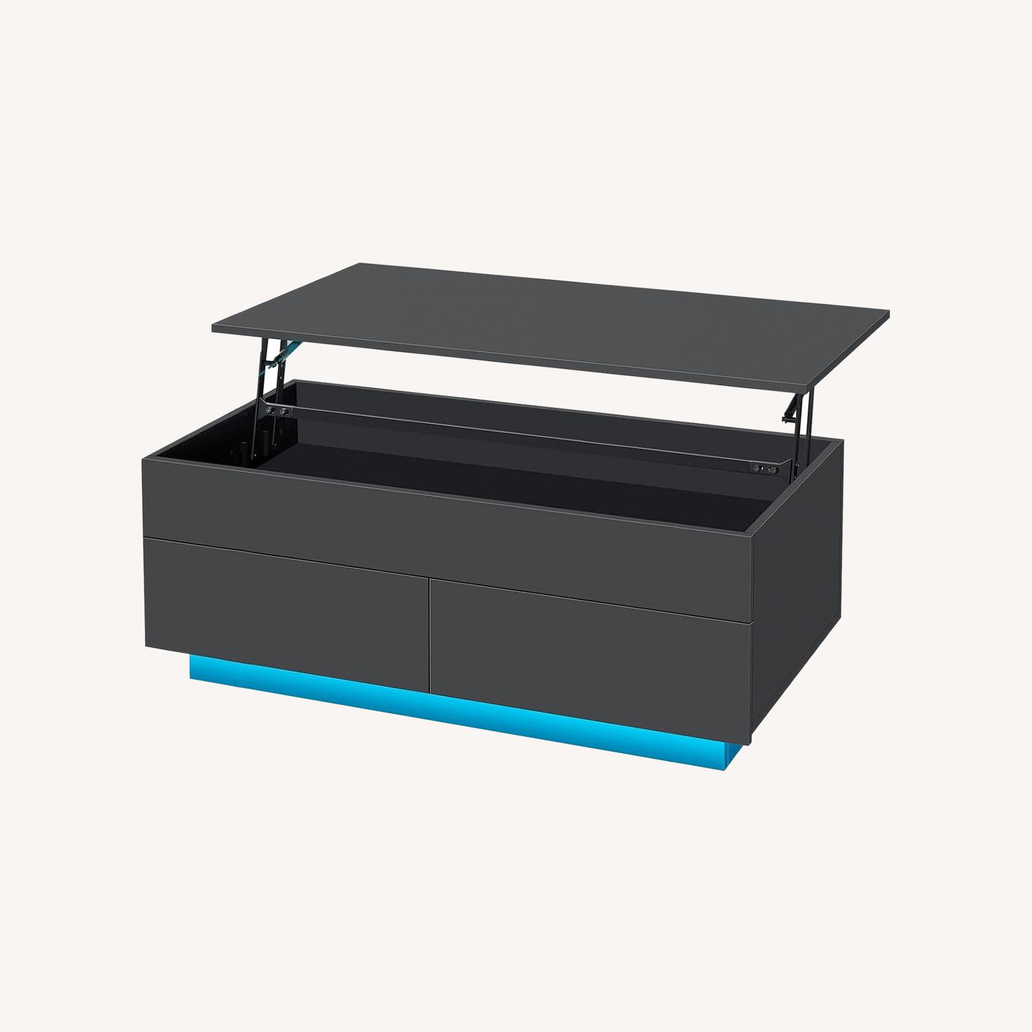 Amazon Black Glass Coffee Table - image-0