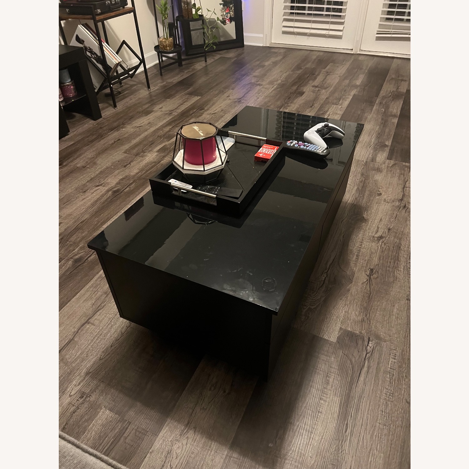 Amazon Black Glass Coffee Table - image-1