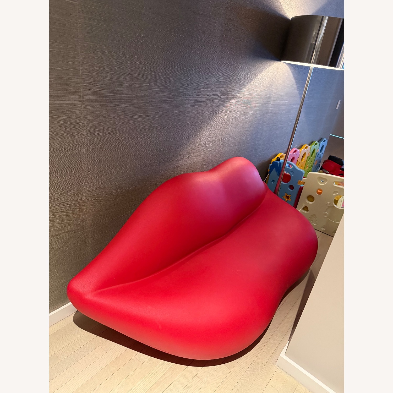 Red Resin 2 Seater Sofa - image-3