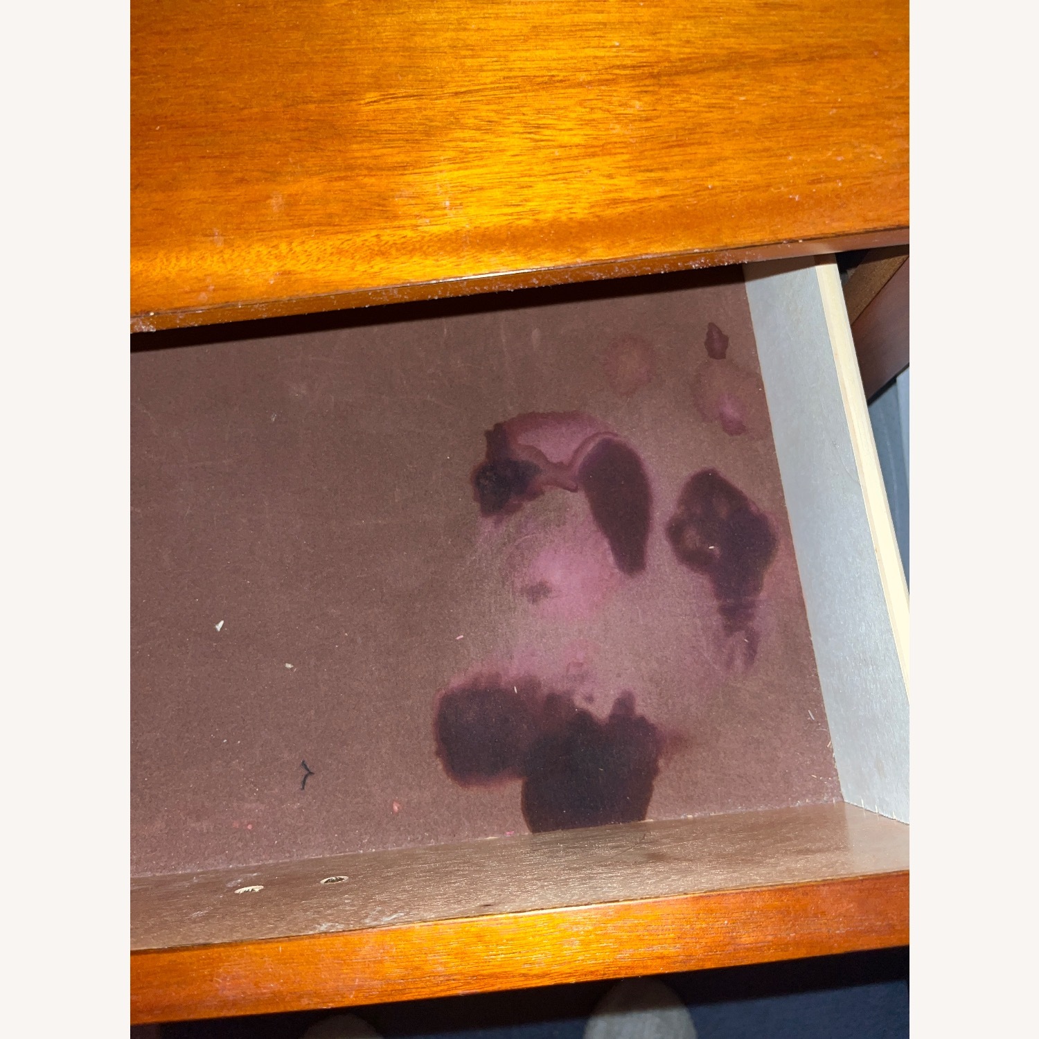 Orleans Honey Dark Brown Wood Nightstand - image-4