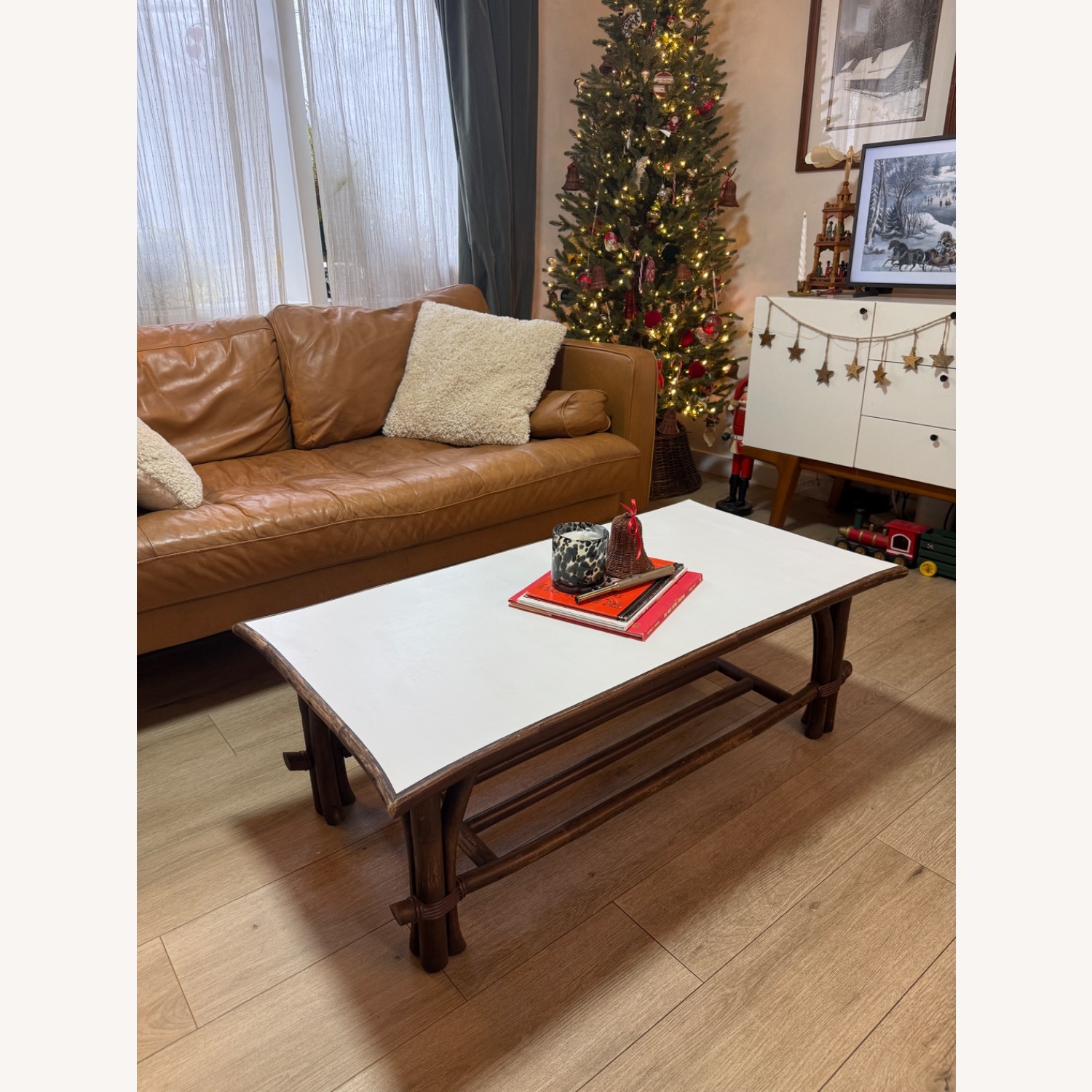 Vintage/Antique Finds Dark Brown Coffee Table - image-4