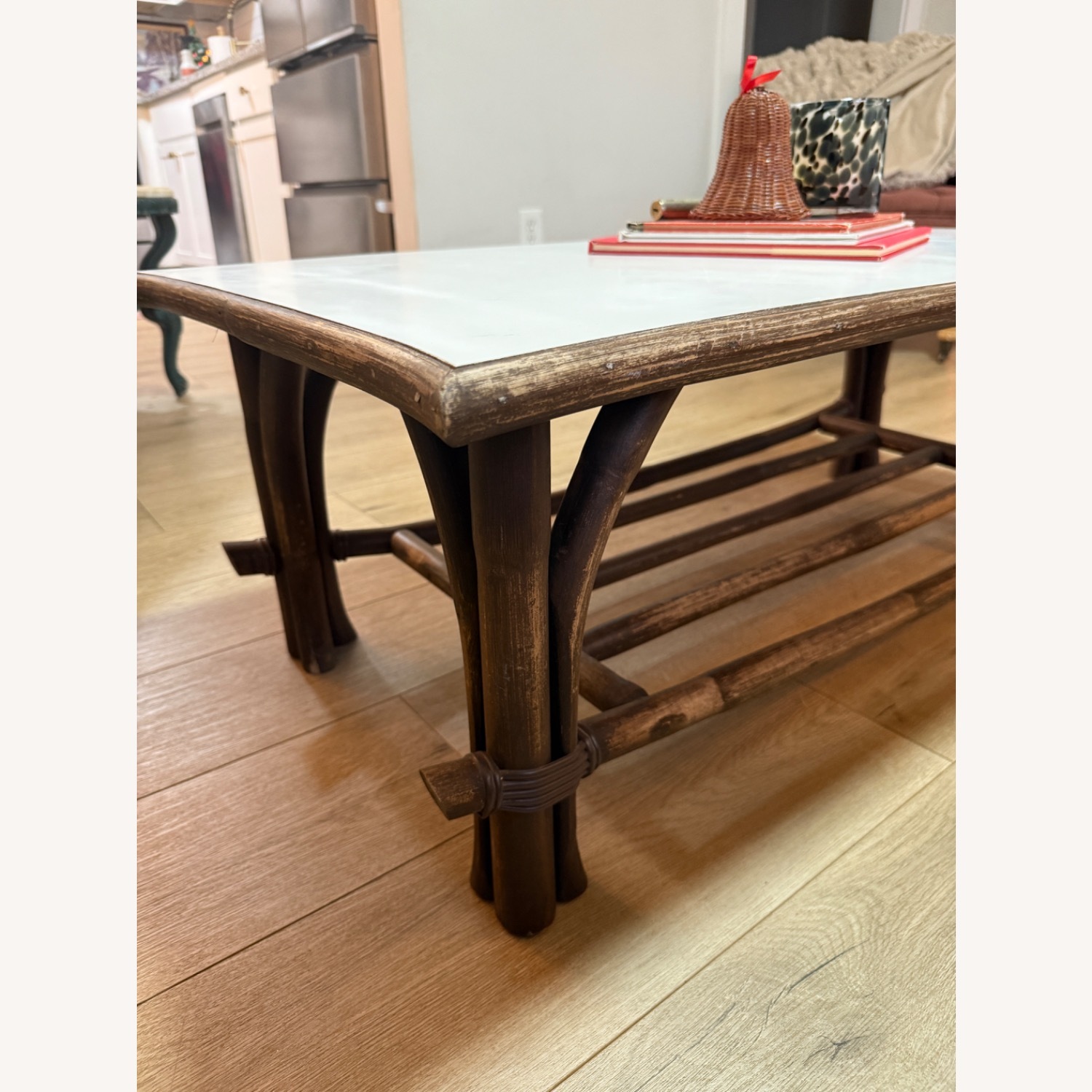 Vintage/Antique Finds Dark Brown Coffee Table - image-8