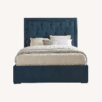 Elridge Teal 3 Pc Queen Upholstered Bed