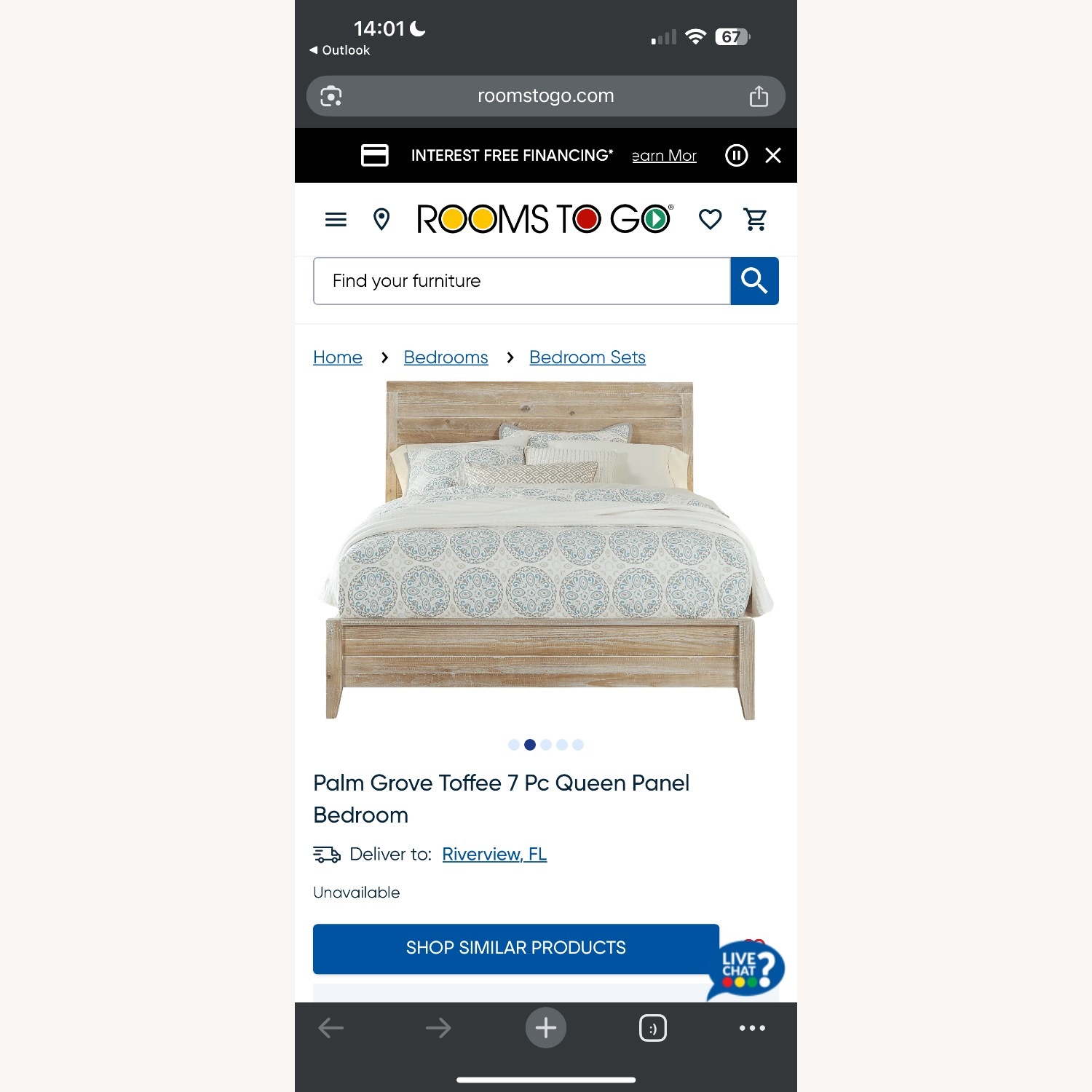 Palm Grove Queen Bed - image-1