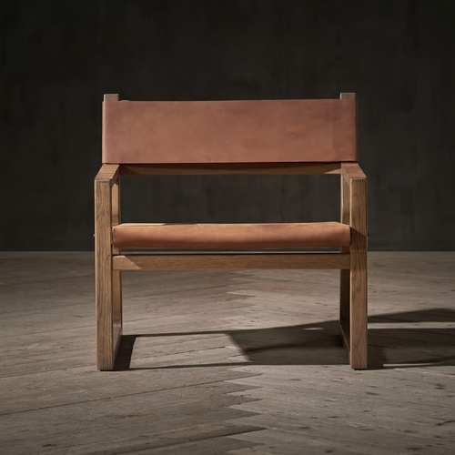 Used Timothy Oulton Dark Brown Leather Dining Chair for sale on AptDeco