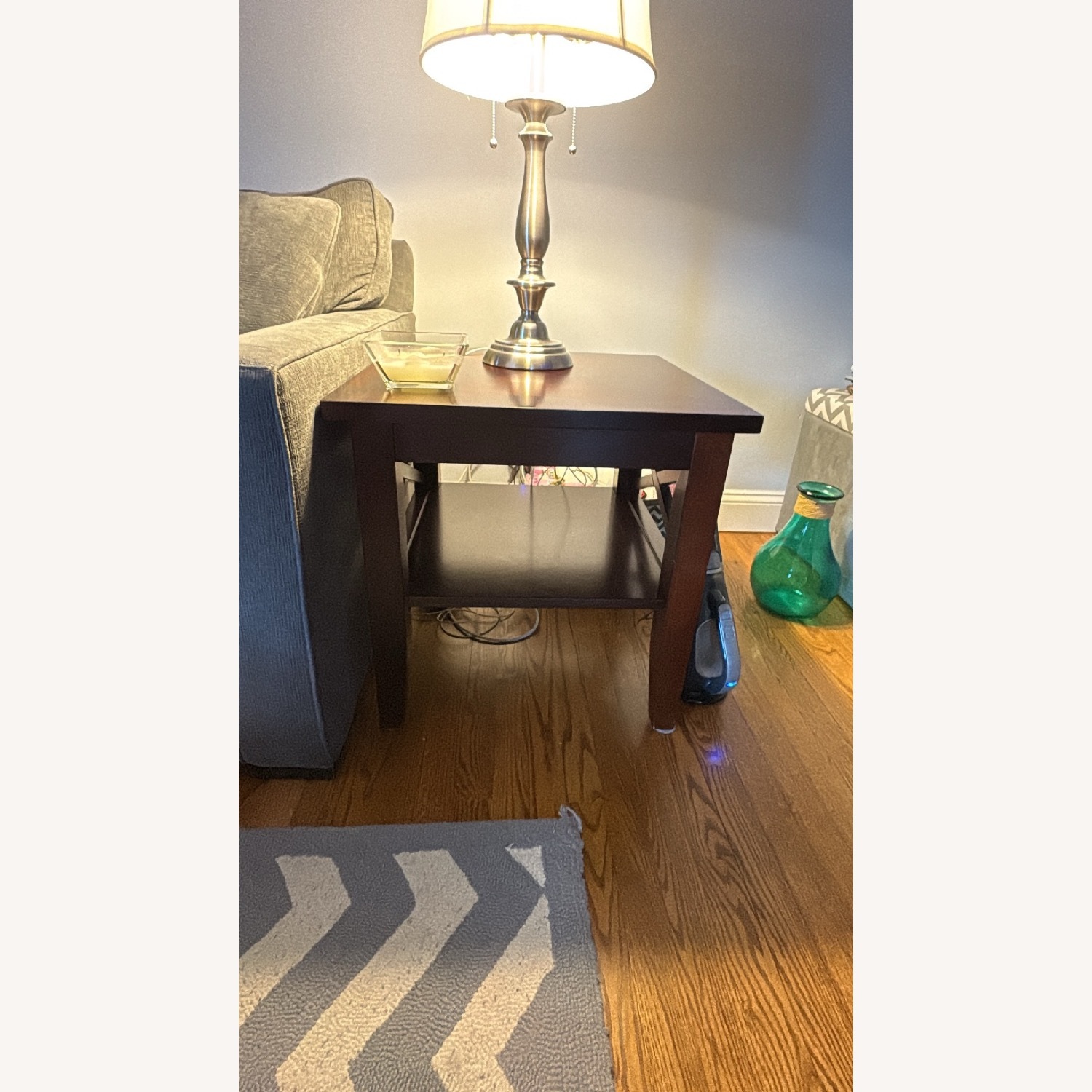 Raymour & Flanigan Dark Brown Wood Side Tables - image-3