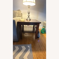 Raymour & Flanigan Dark Brown Wood Side Tables