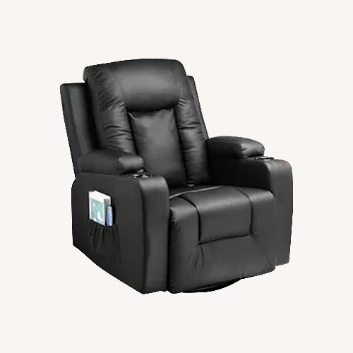 Used Heated Leather Recliner with Remote Control for sale on AptDeco