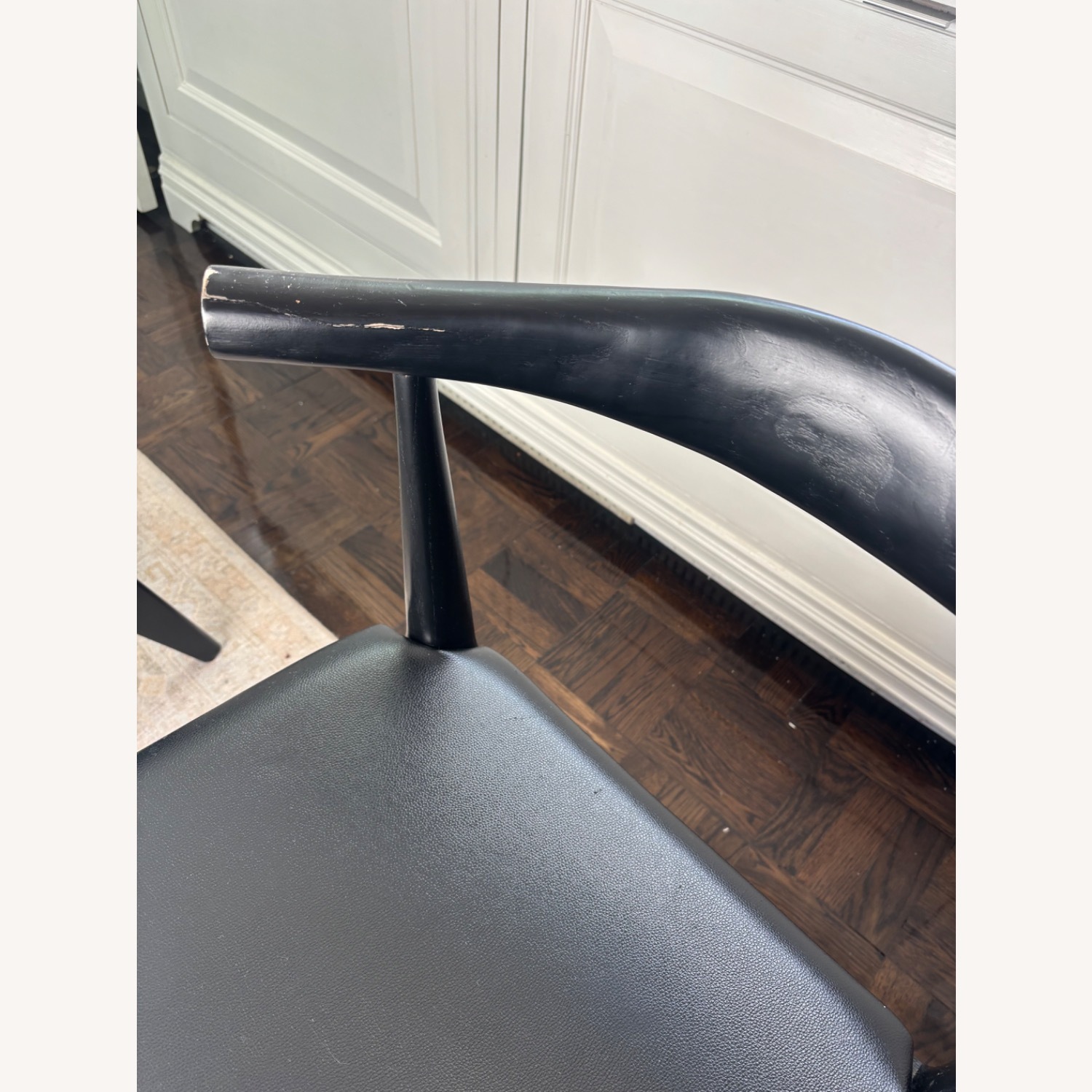 France and Son Saal Black Wood Dining Chairs - image-15