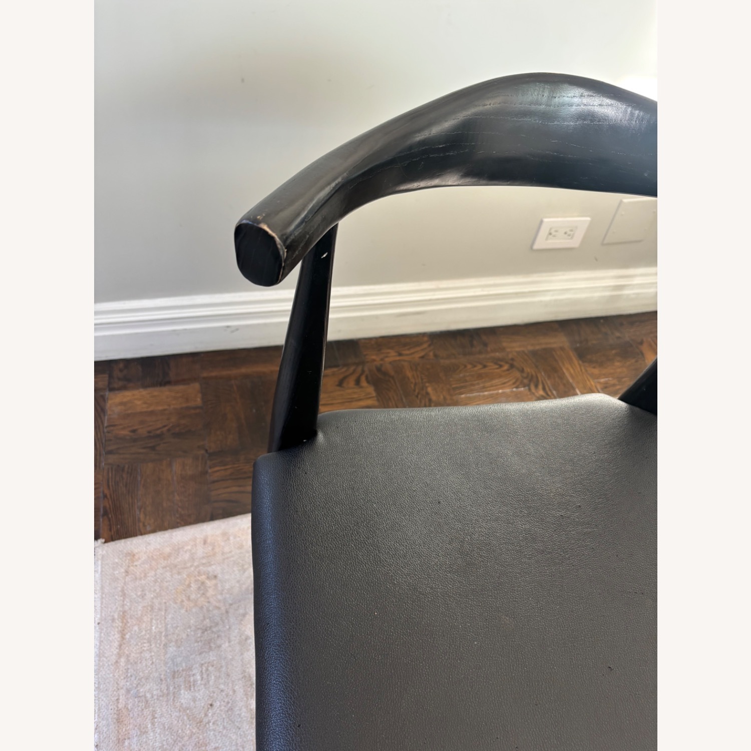 France and Son Saal Black Wood Dining Chairs - image-14