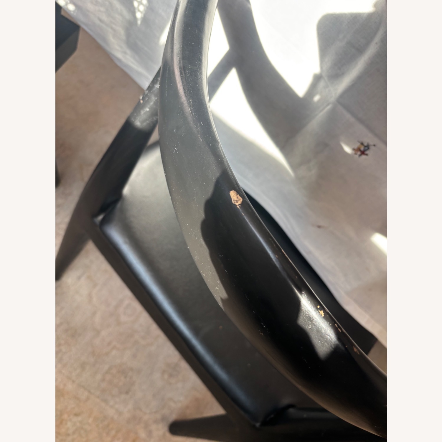 France and Son Saal Black Wood Dining Chairs - image-19