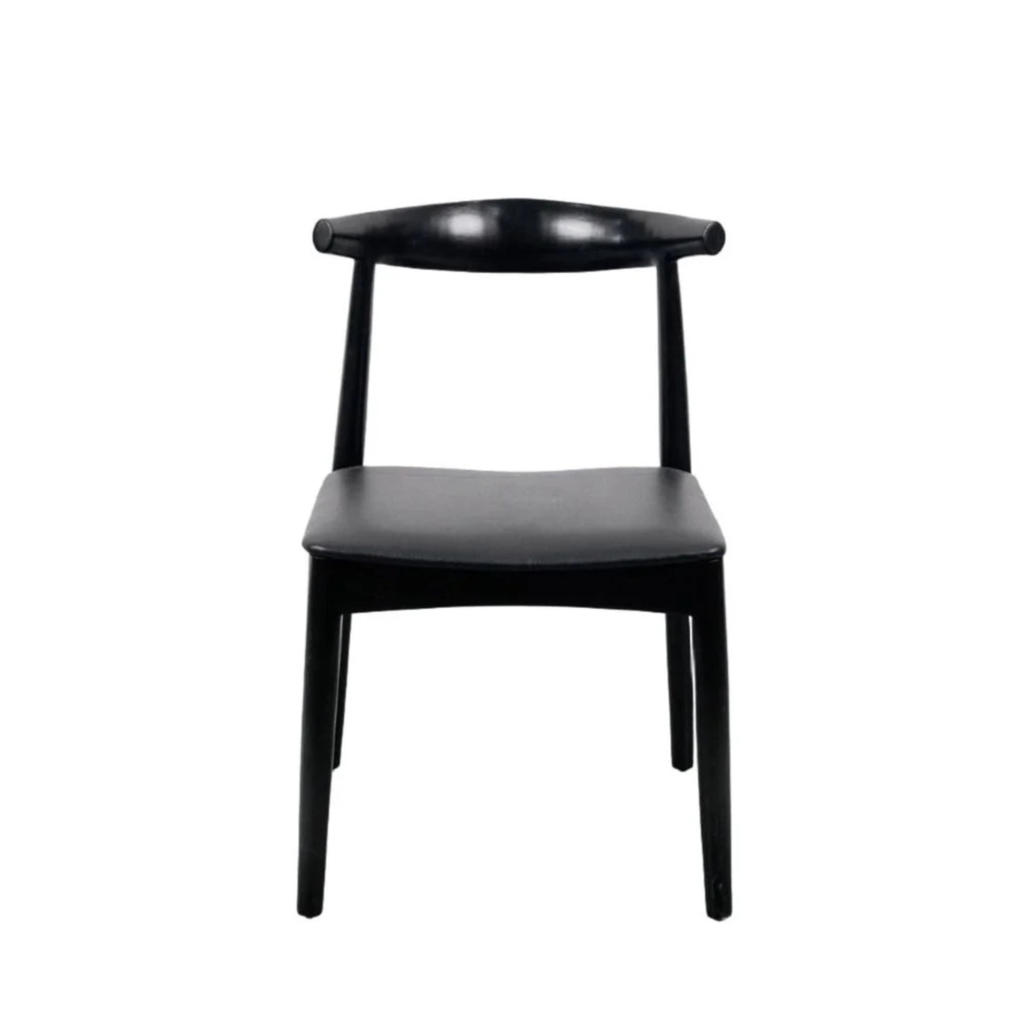 France and Son Saal Black Wood Dining Chairs - image-20