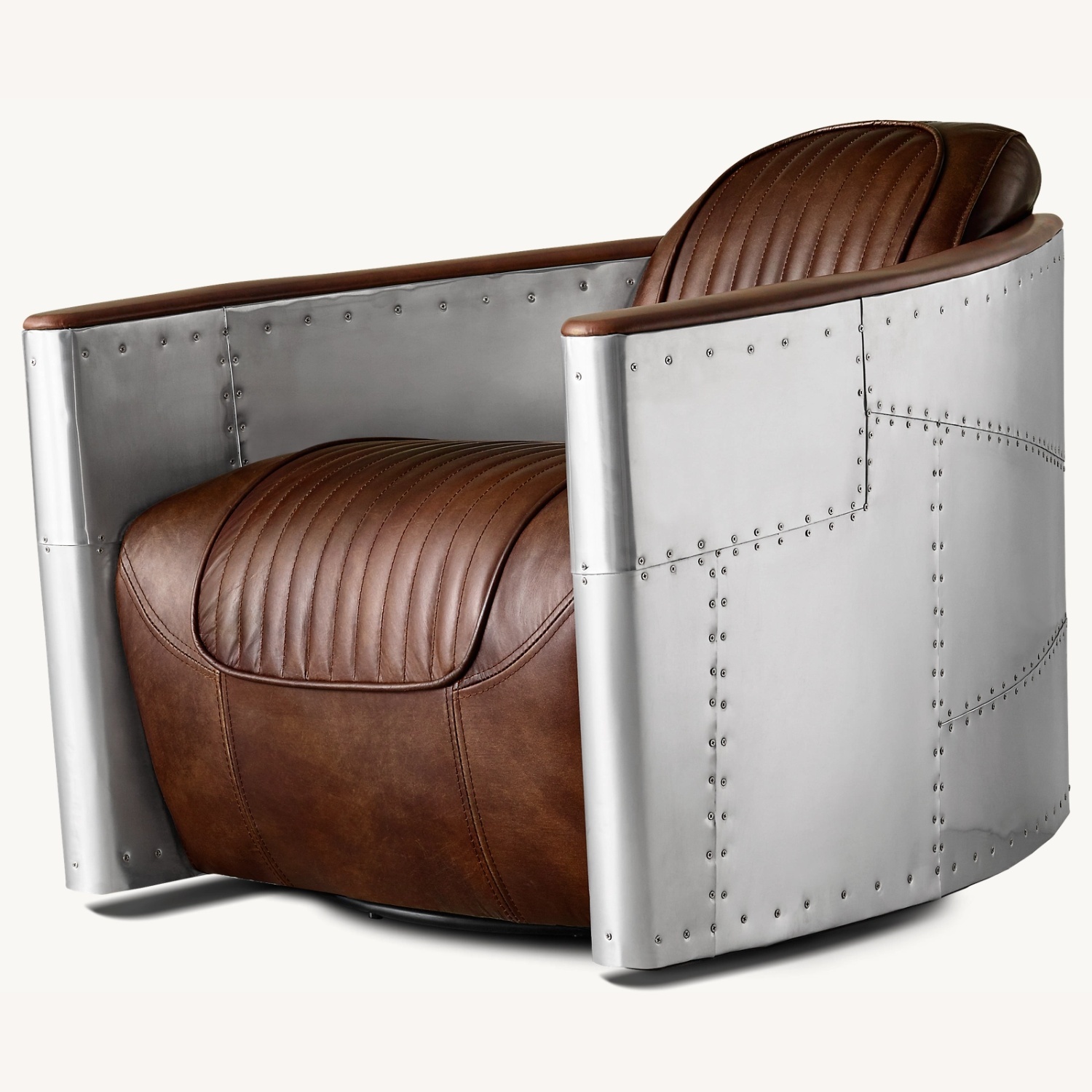 Restoration Hardware Aviator Leather Chair - AptDeco