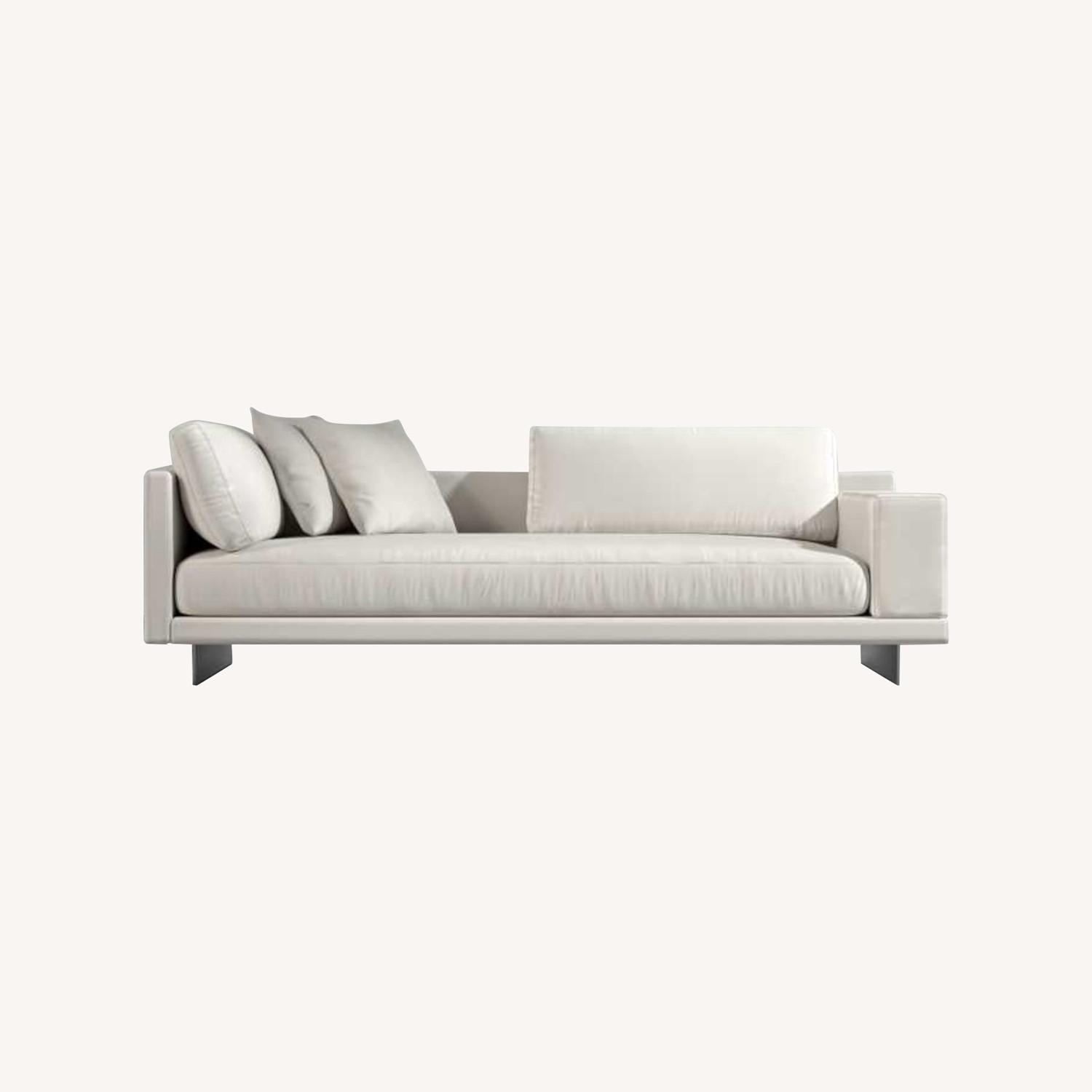 Rove Concepts Dresden White Linen 2 Seater Sofa - image-0