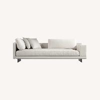 Rove Concepts Dresden White Linen 2 Seater Sofa