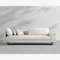 Rove Concepts Dresden White Linen 2 Seater Sofa