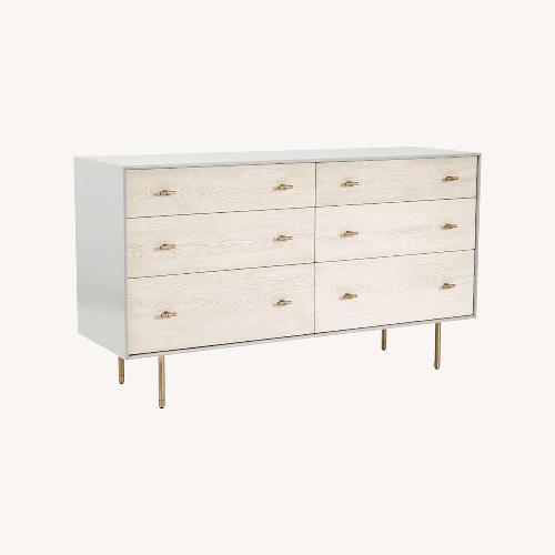 Used West Elm Kids Modernist 6-Drawer Dresser (56") - White for sale on AptDeco